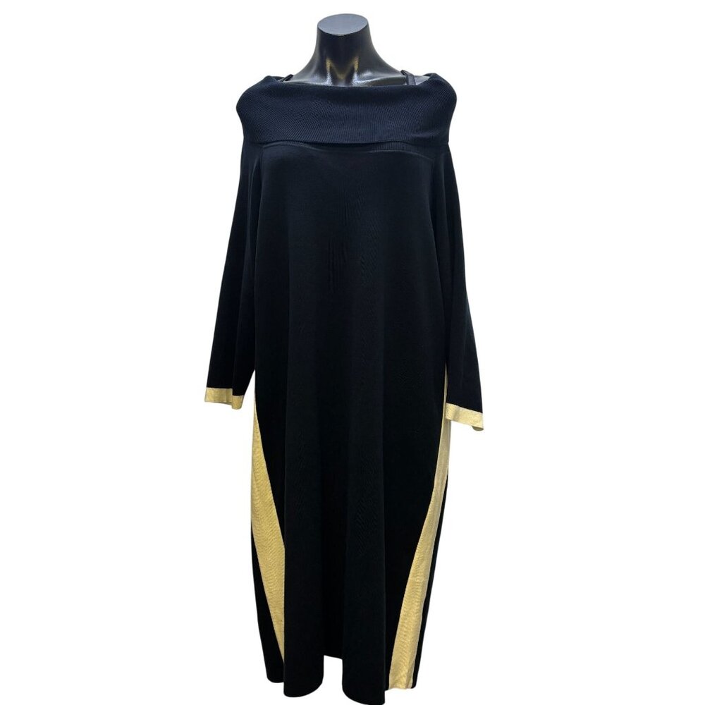 NWT Tommy Hilfiger Navy & Cream Wide Collar Dress XL